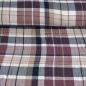 Preview: Musselin Double Gauze Karomuster violett beige